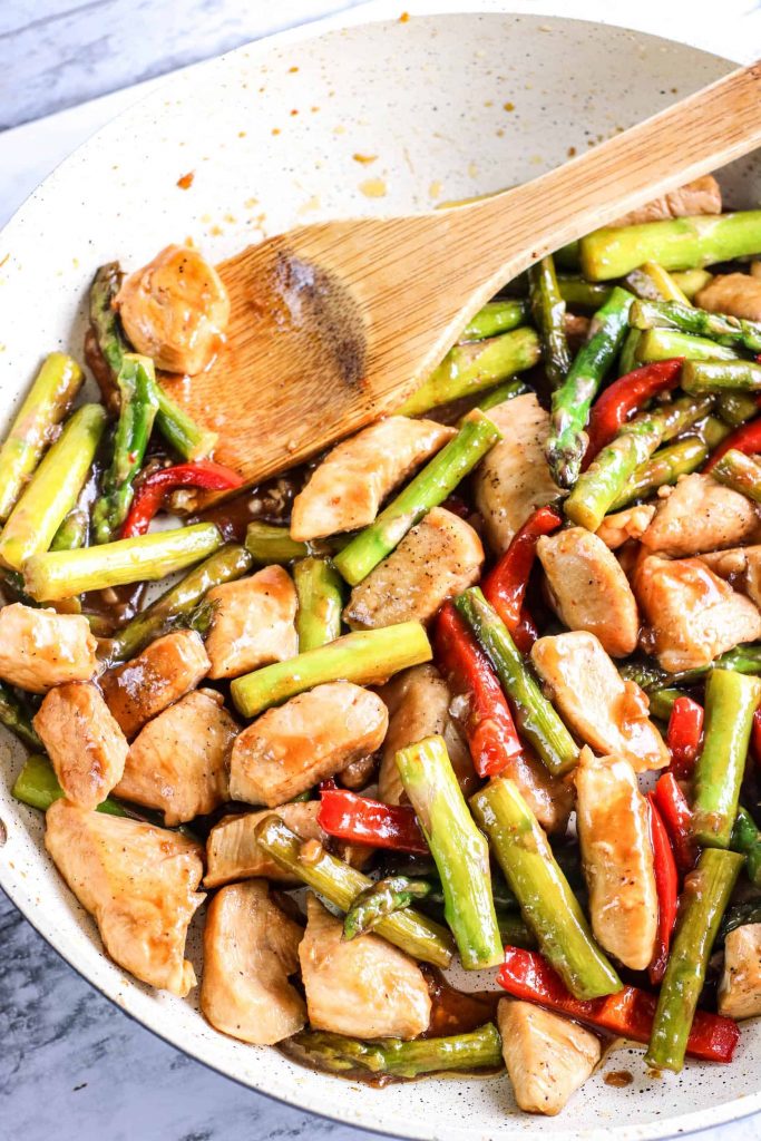 Low Carb Chicken Asparagus Stir Fry