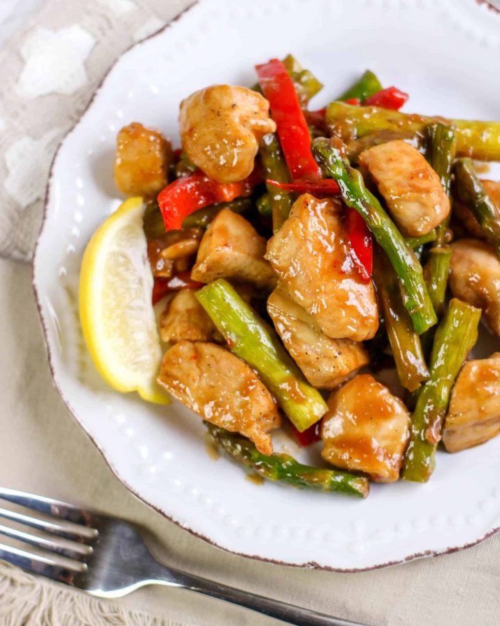 Low Carb Chicken Asparagus Stir Fry