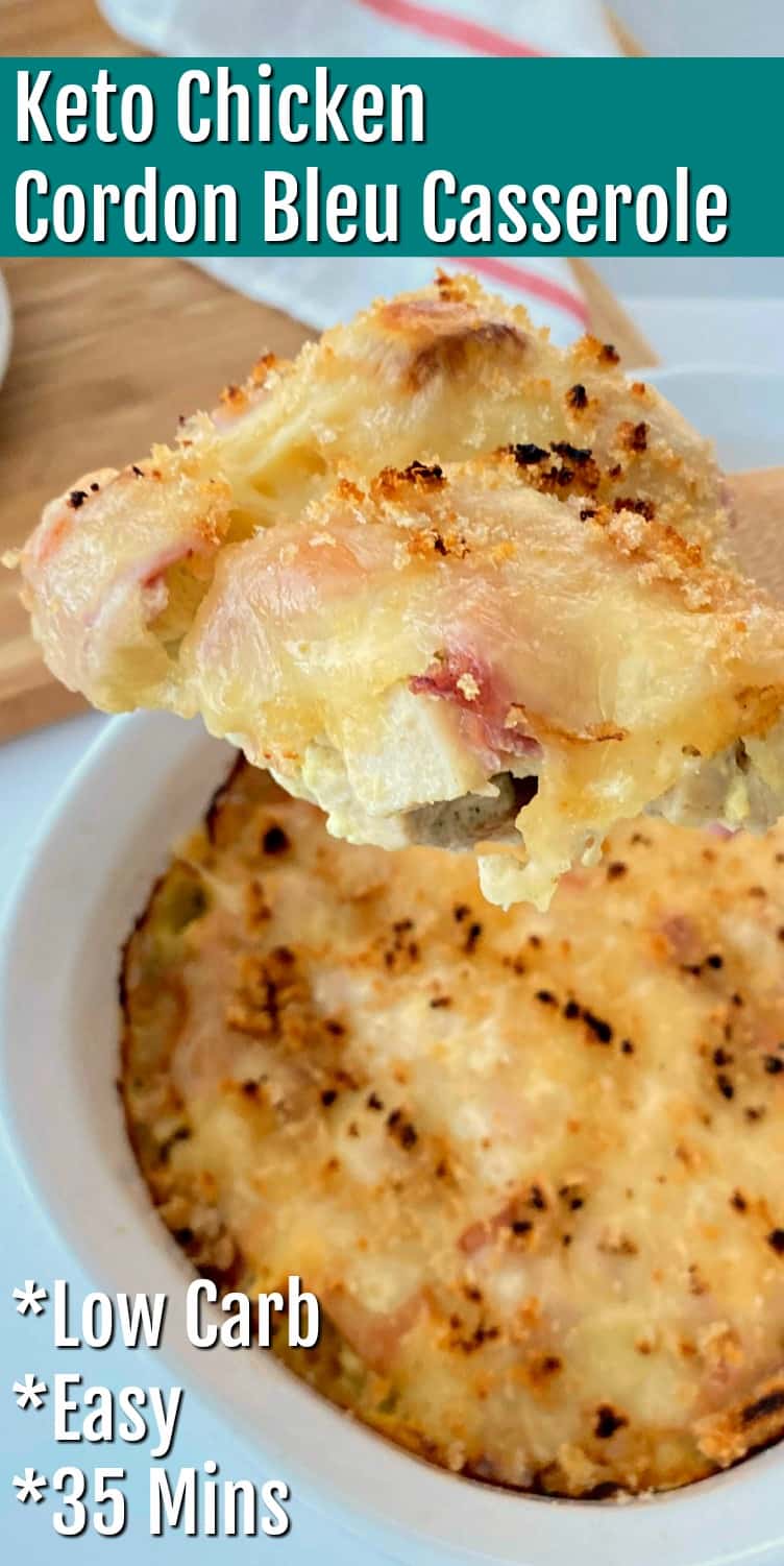 Keto Chicken Cordon Bleu Casserole Recipe