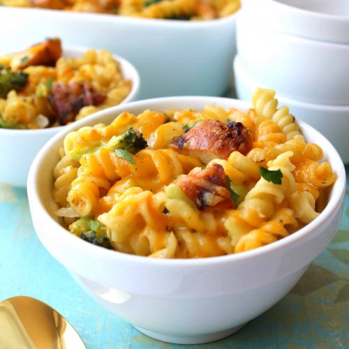 Healthy Chicken Broccoli Pasta Casserole