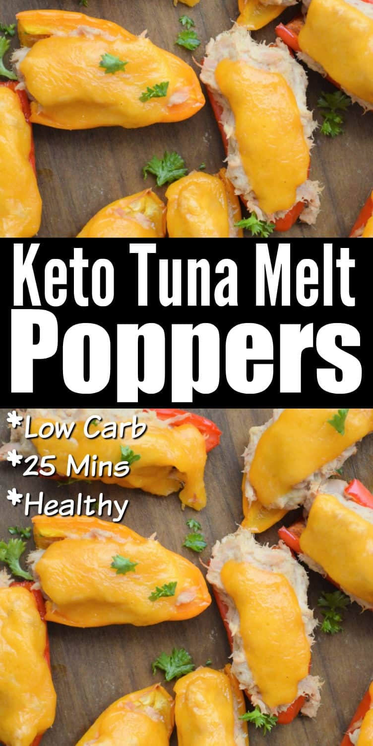 Keto Tuna Melt Poppers Recipe