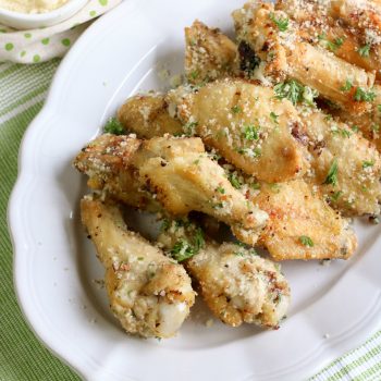 Low Carb Garlic Parmesan Chicken Wings Recipe