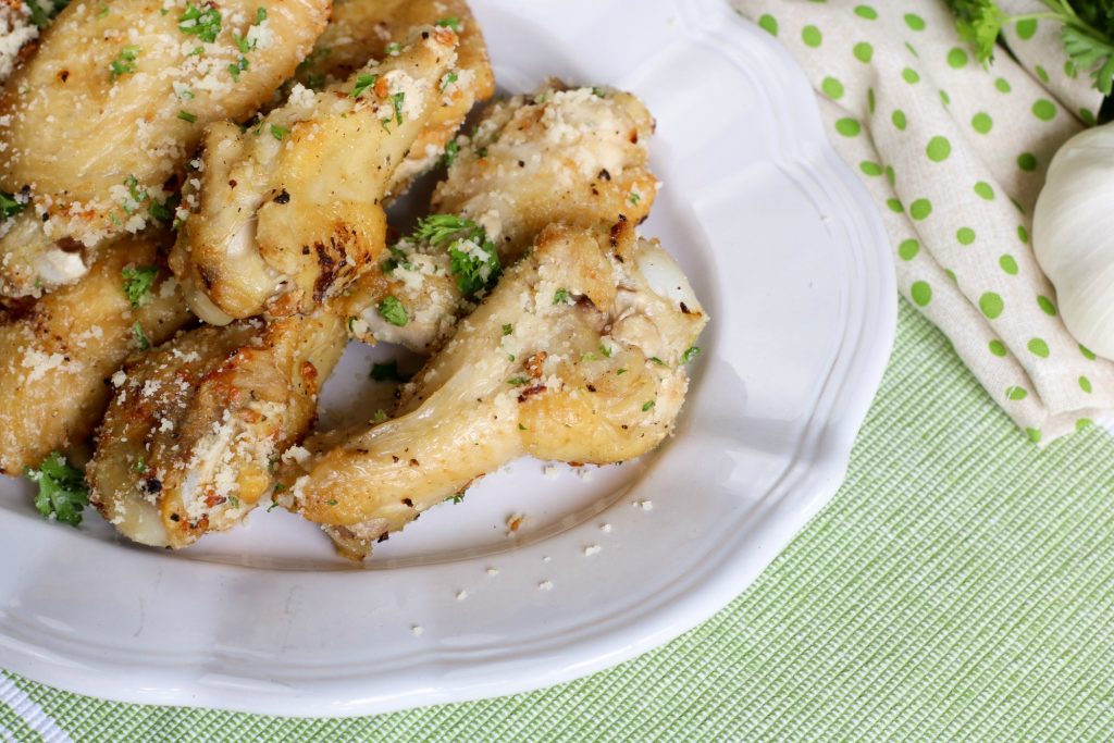 Low Carb Garlic Parmesan Chicken Wings Recipe