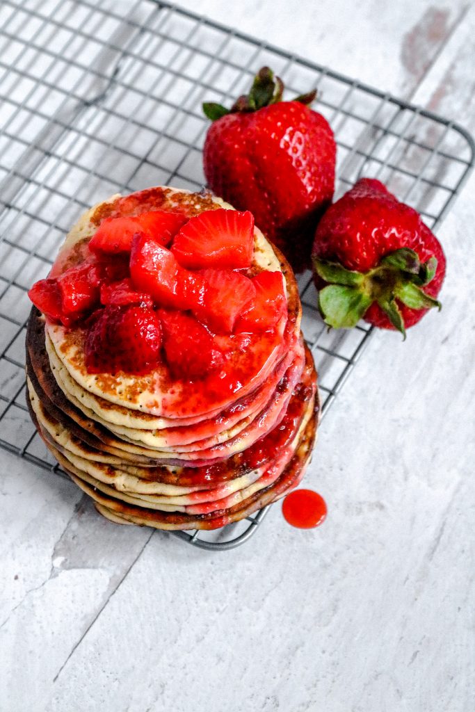 Keto Strawberry Pancakes Recipe