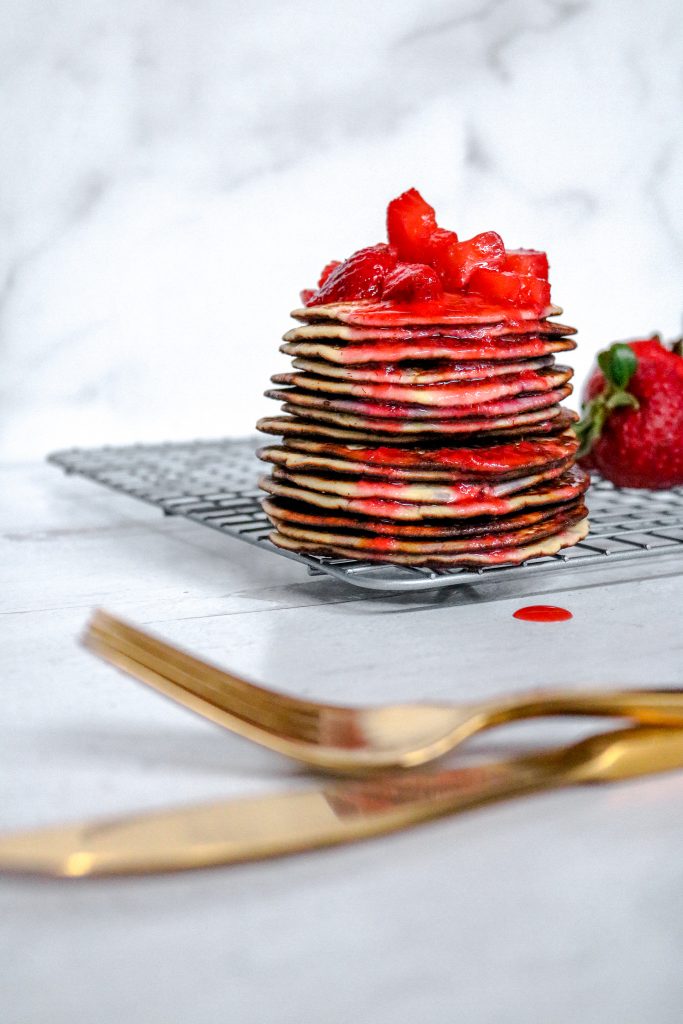 Keto Strawberry Pancakes Recipe