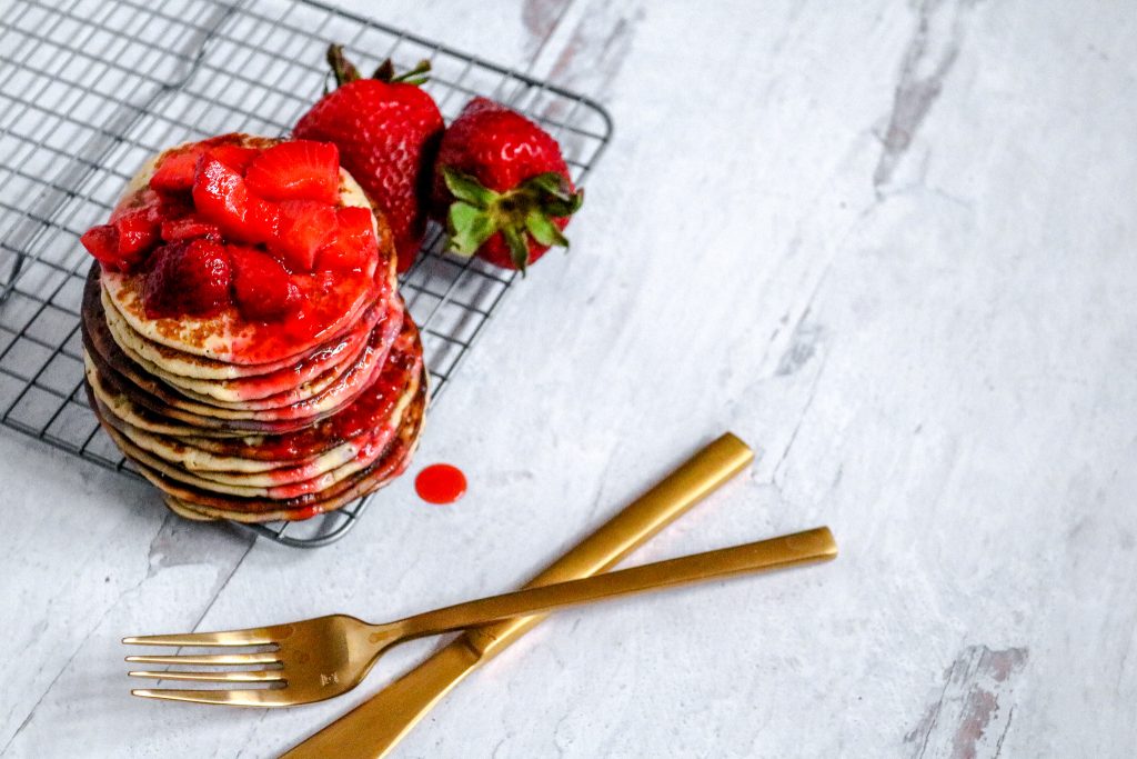 Keto Strawberry Pancakes Recipe