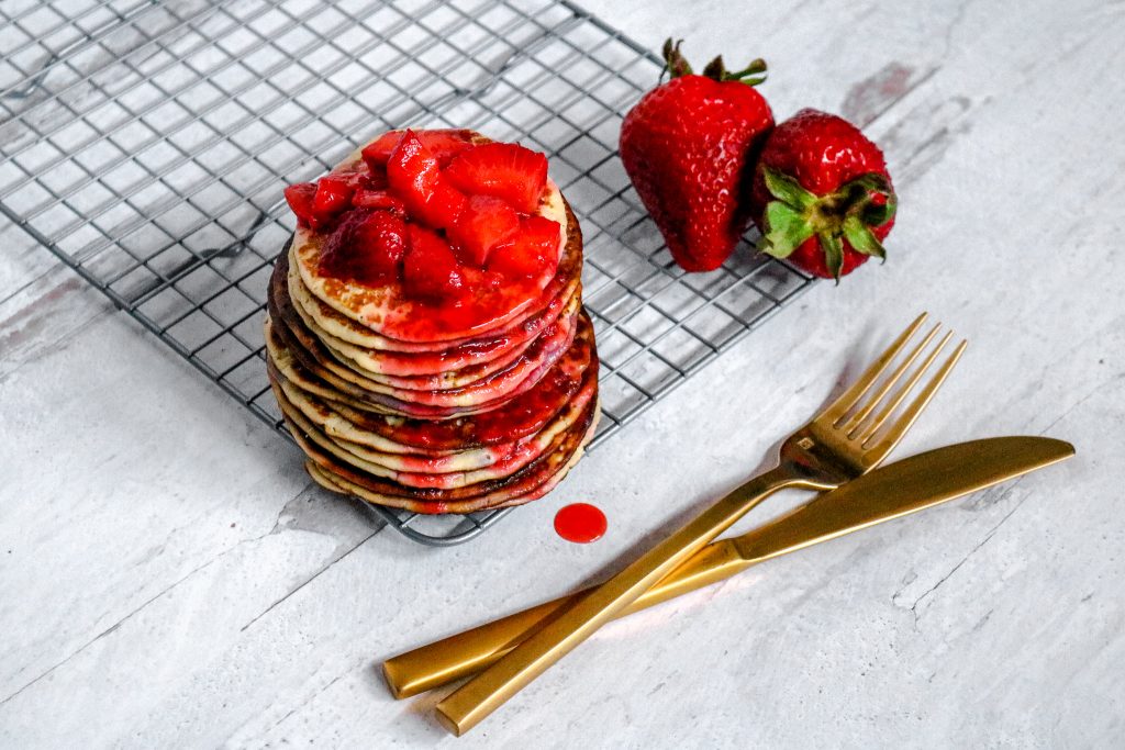 Keto Strawberry Pancakes Recipe