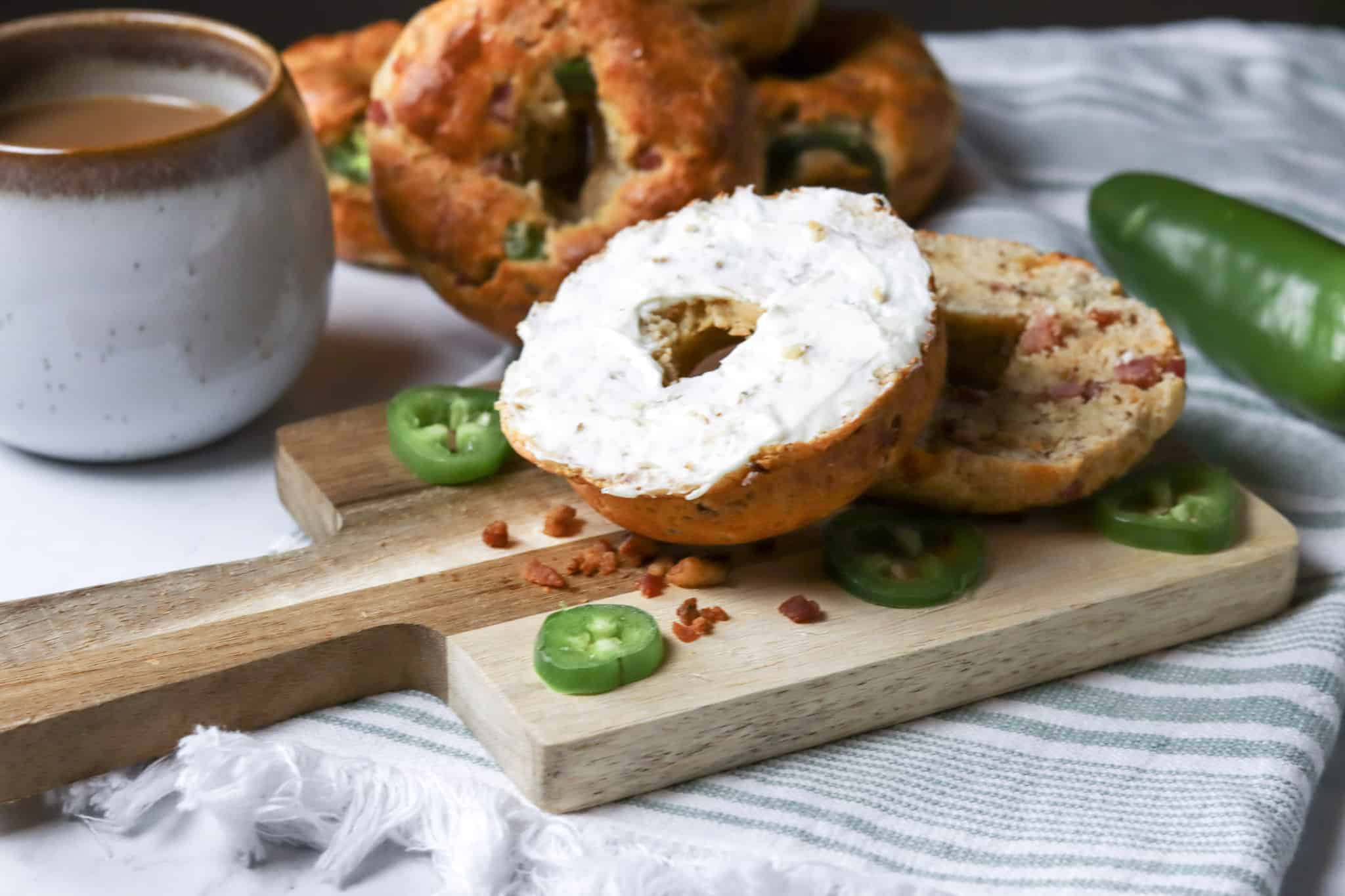 Keto Jalepeño Cheddar Bagel Easy Low Carb Bagel With A Bite!
