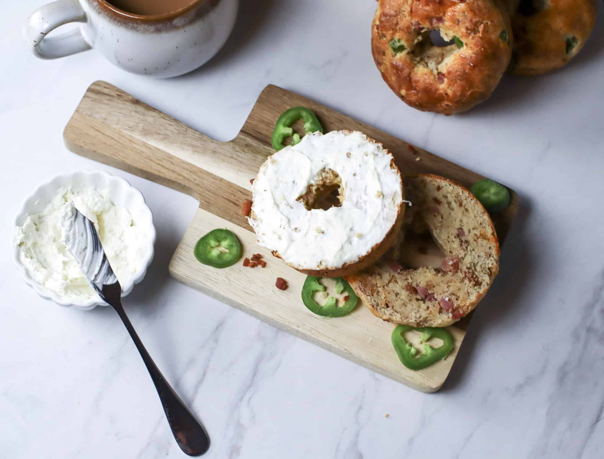 Keto Jalepeño Cheddar Bagel Easy Low Carb Bagel With A Bite!