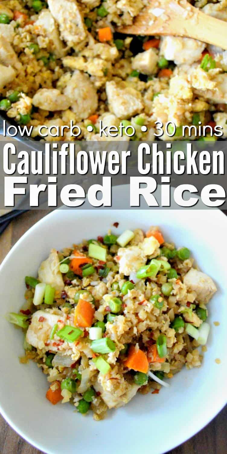 Keto Cauliflower Chicken Fried Rice