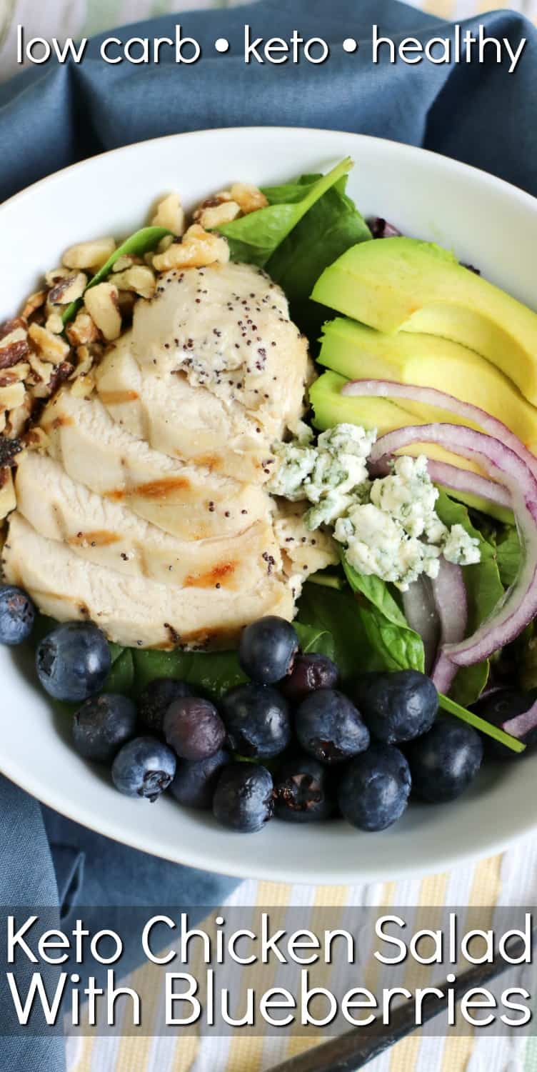 Keto Chicken Salad With Blueberries