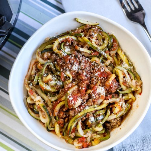 Low Carb Spaghetti Zoodles Easy Slow Cooker Recipe