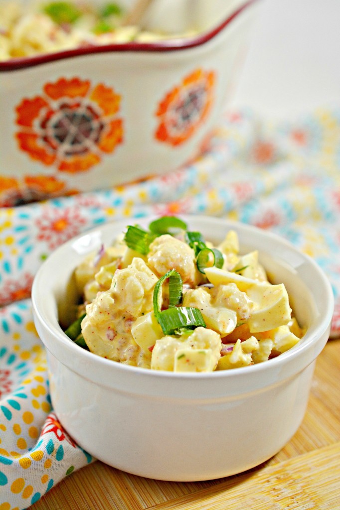 Deviled Egg Cauliflower Salad