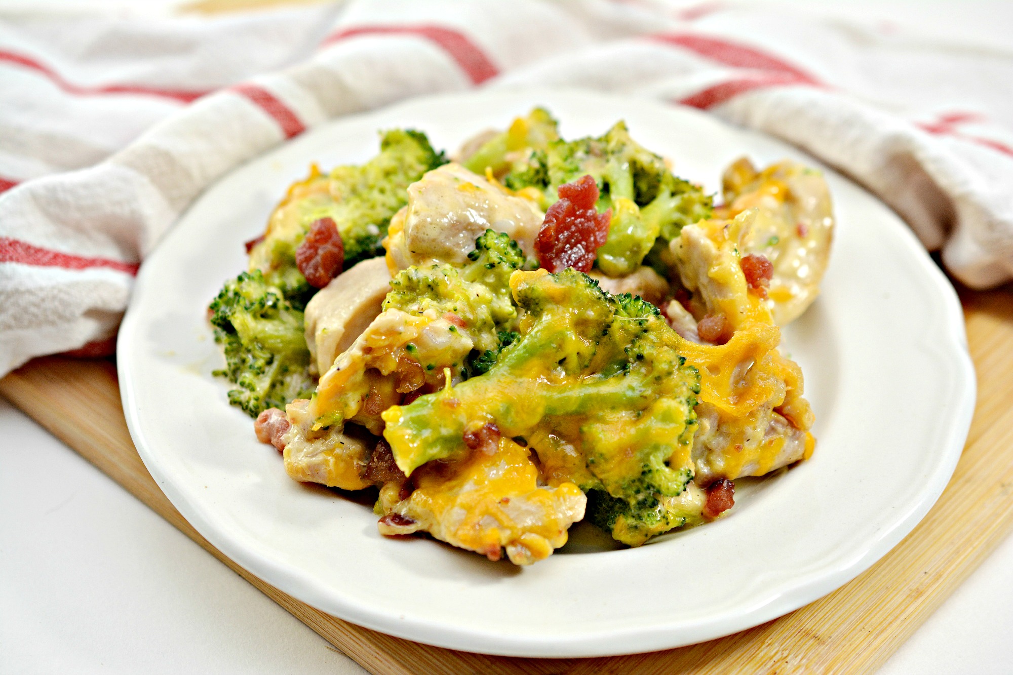 Keto Chicken Broccoli Casserole With Bacon Recipe Hearty Keto DInner