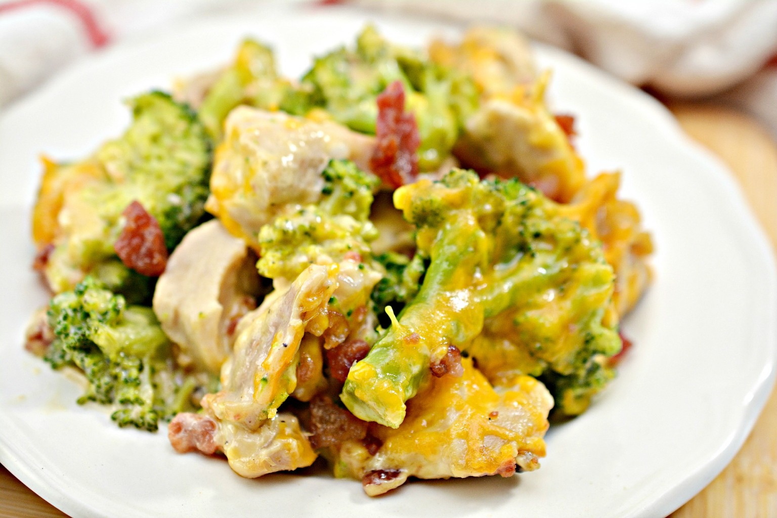 Keto Chicken Broccoli Casserole With Bacon Recipe - Hearty Keto DInner