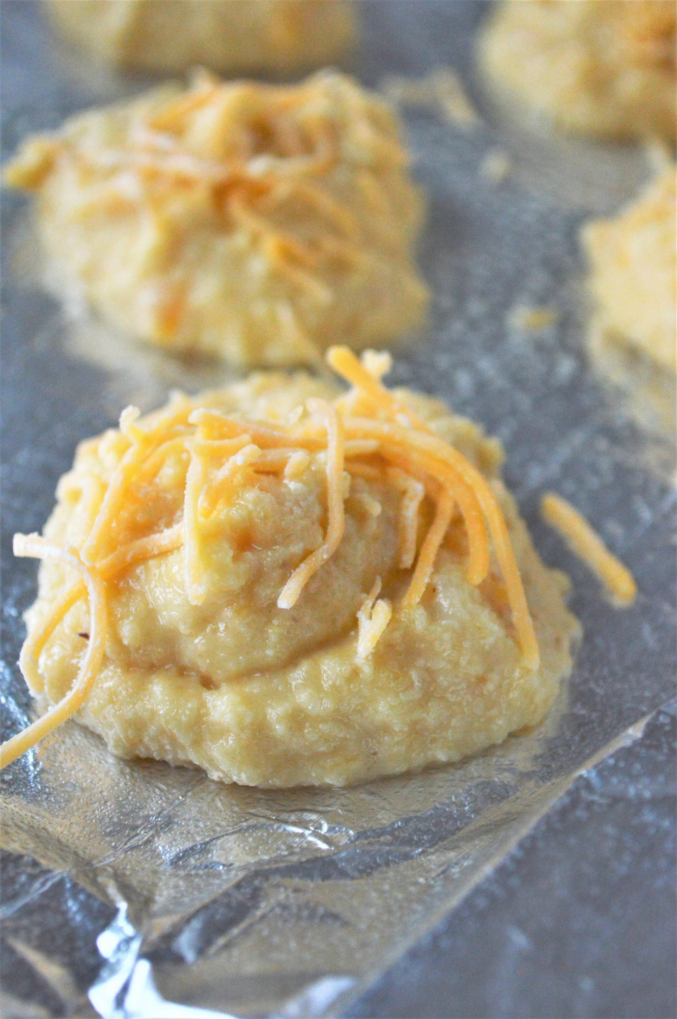 Keto Garlic Cheddar Drop Biscuits Easy Low Carb Side Dish