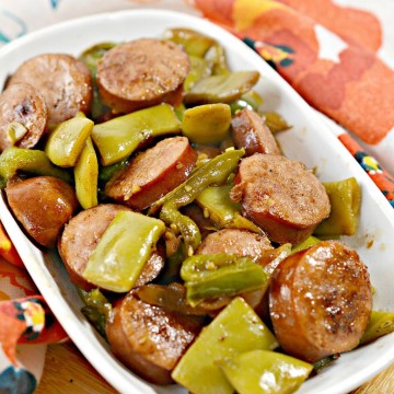 Keto Green Beans With Sausage Skillet Meal