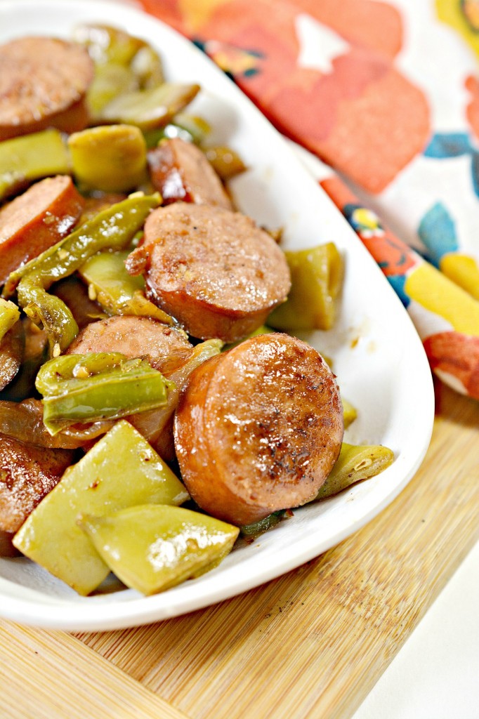 Keto Green Beans With Sausage Skillet Meal
