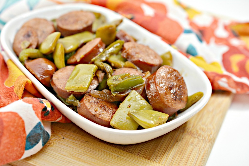 Keto Green Beans With Sausage Skillet Meal