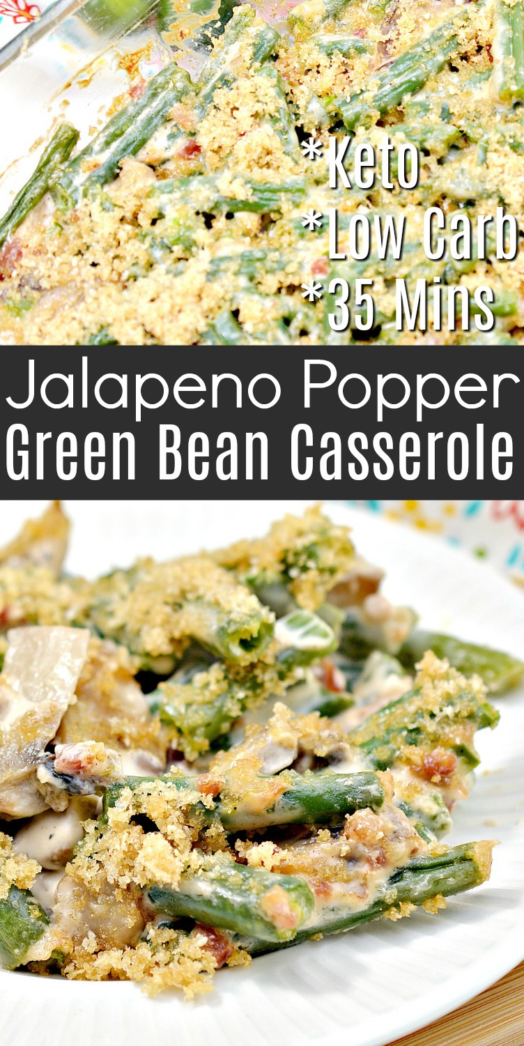 Keto Jalapeno Popper Green Bean Casserole Recipe