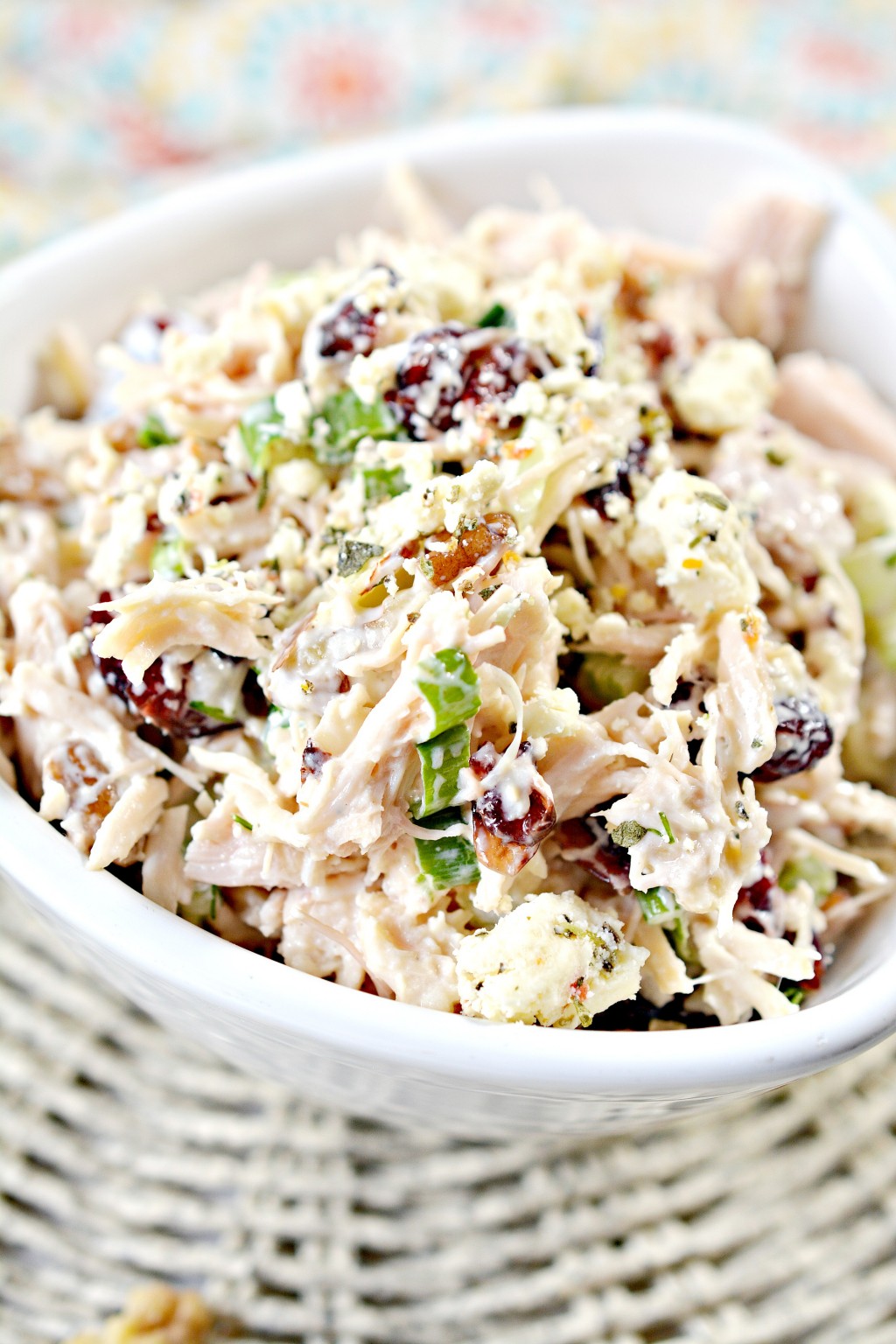 Keto Cranberry Chicken Salad - Low Carb Holiday Lunch Idea