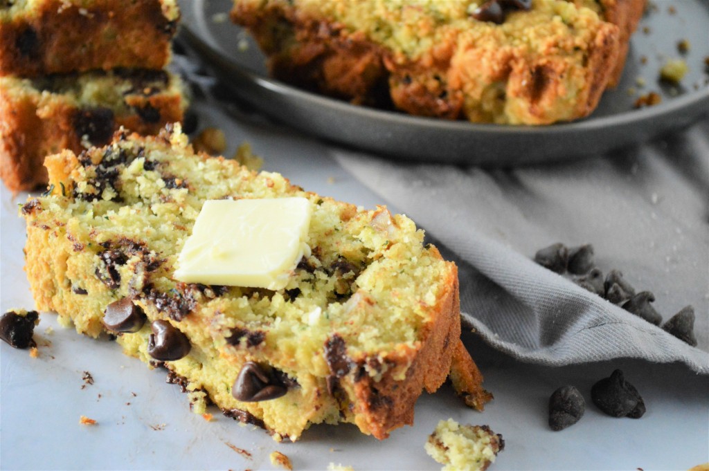 Low Carb Chocolate Chip Zucchini Bread