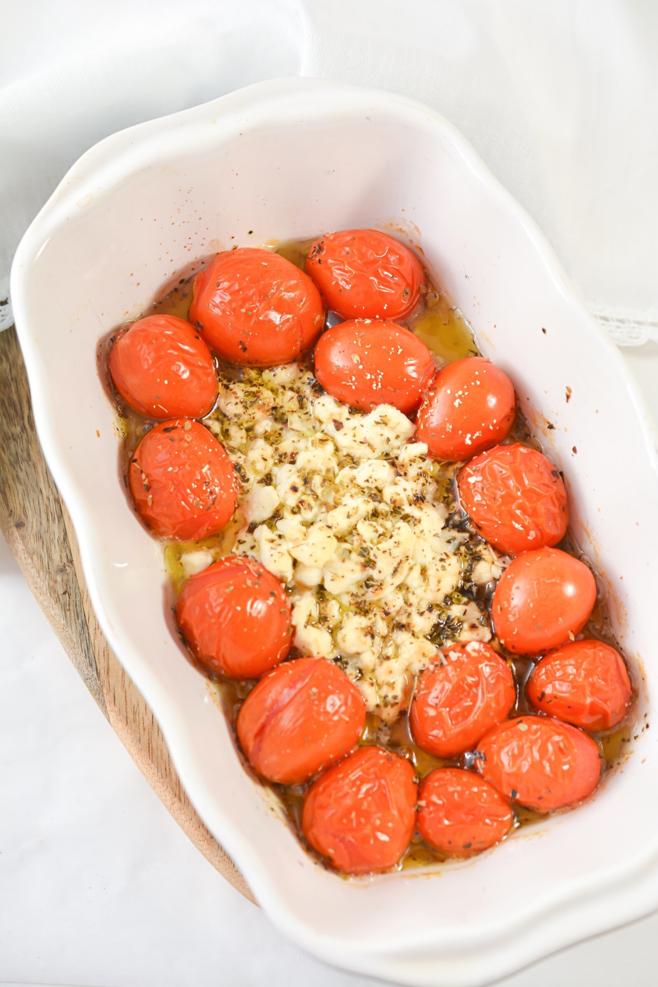 Keto Feta Baked Pasta With Tomatoes Low Carb TikTok Viral Recipe