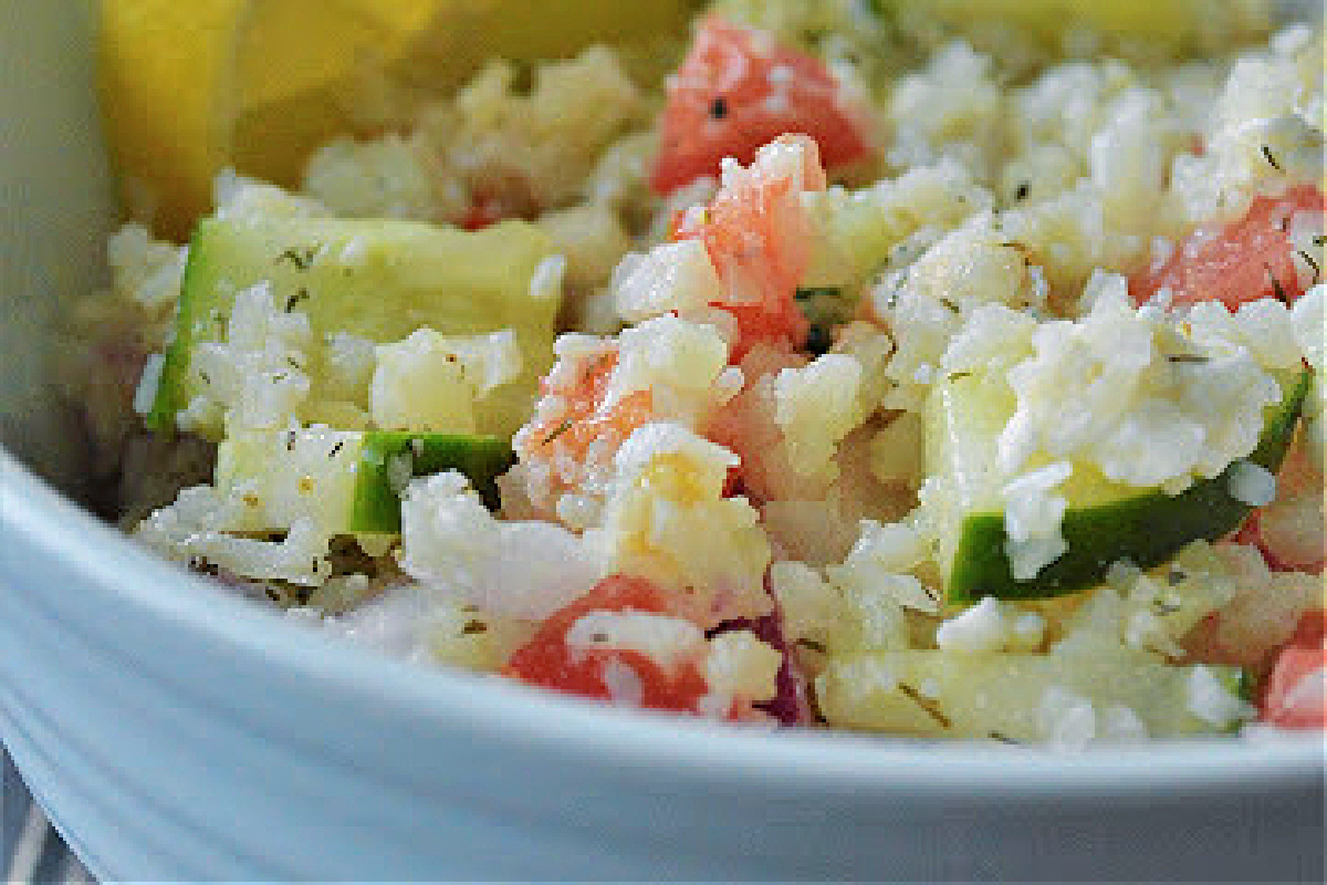 Keto Greek Cauliflower Rice