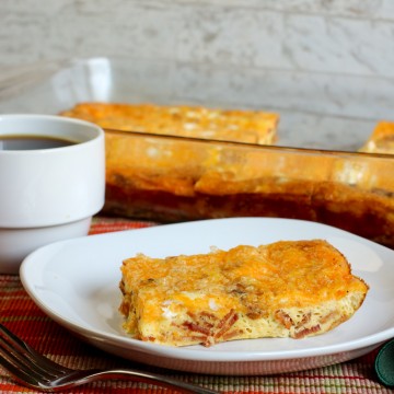 Keto Bacon and Egg Casserole