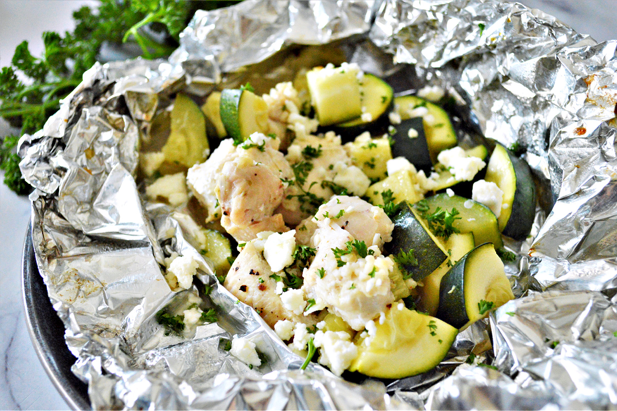 Garlic Butter Chicken Foil Packets