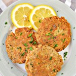 Keto Salmon Patties With Parmesan Cheese