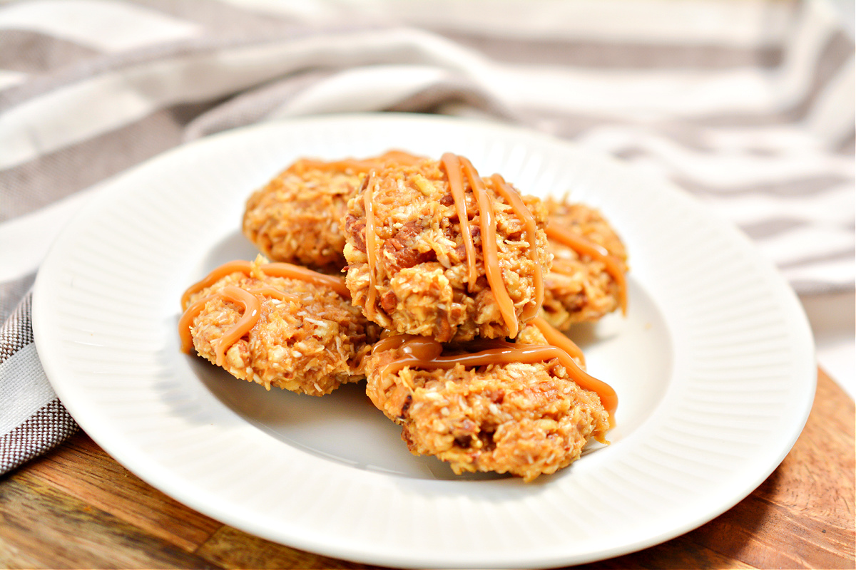 Keto Peanut Butter Caramel Cookies - Easy No-Bake Recipe