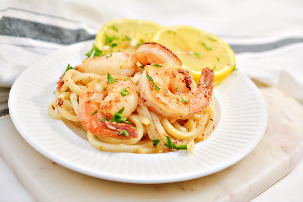 Easy Keto Shrimp Scampi With Garlic Cream Sauce