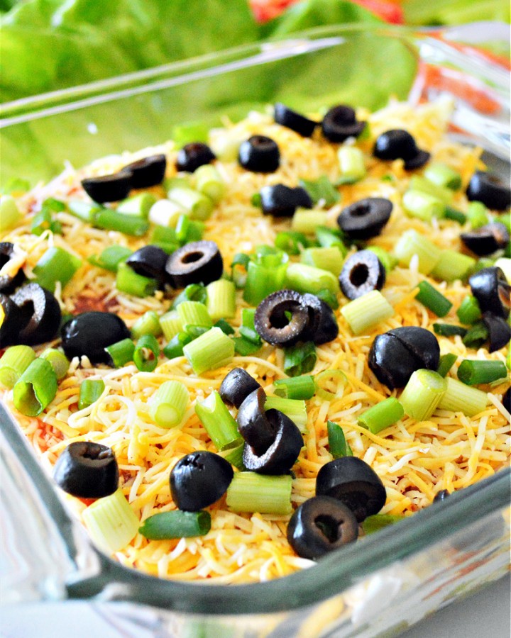 Low-Carb 7 Layer Taco Dip