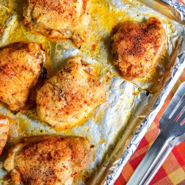 Low Carb Oven Baked Chicken Thighs