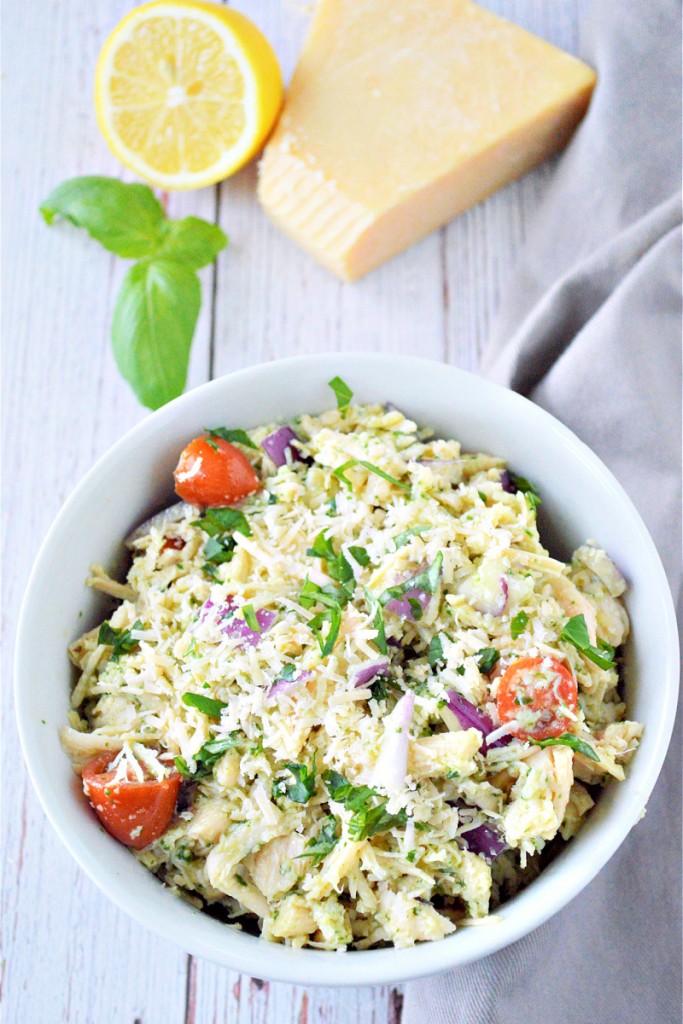 LowCarb Pesto Chicken Salad Easy Low Carb Lunch Idea