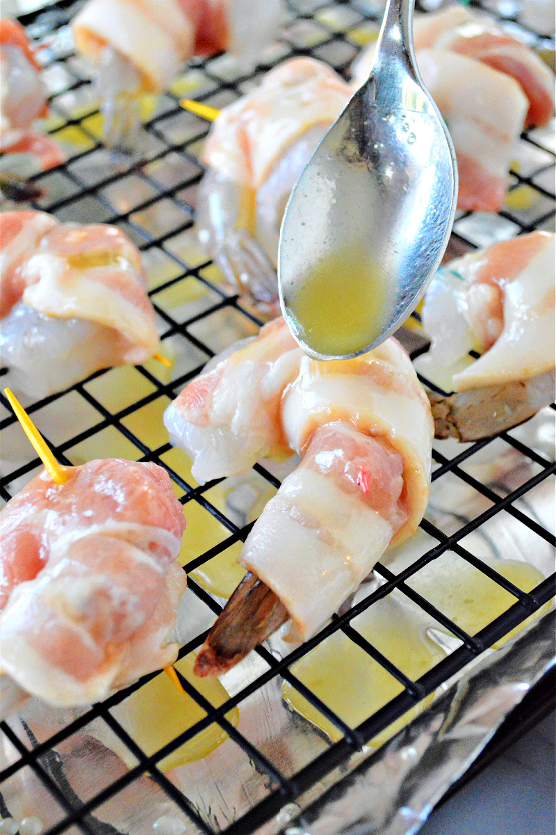 Keto Bacon Wrapped Shrimp