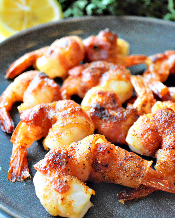 Keto Bacon Wrapped Shrimp