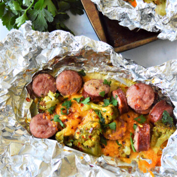 Sausage Broccoli Foil Packets