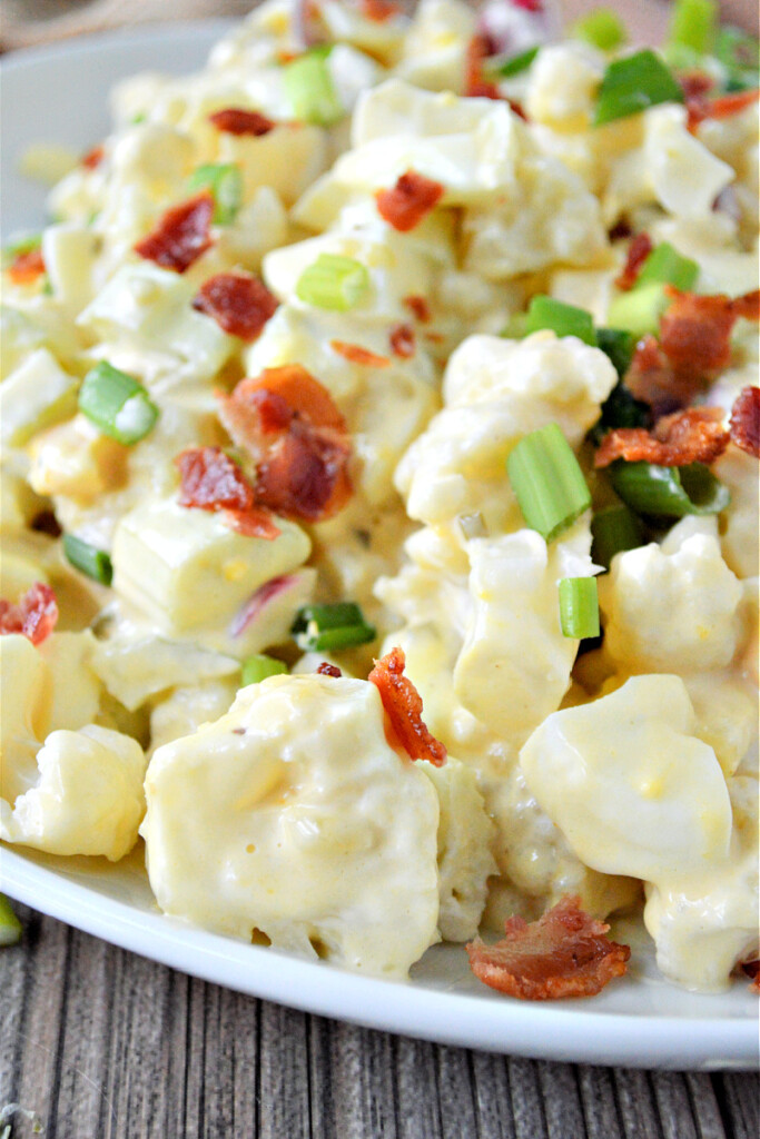 Keto Cauliflower Potato Salad LowCarb Side Dish