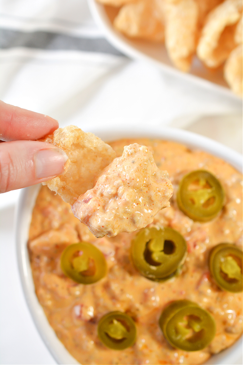 Keto Queso Dip With Sausage