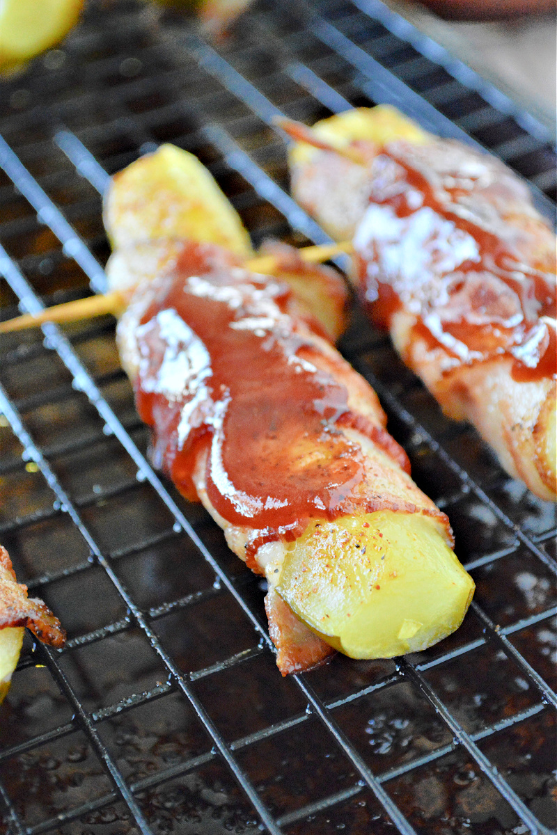 Low Carb BBQ Bacon Wrapped Pickles