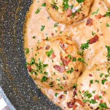 Keto Cheddar Ranch Chicken Burgers With BBQ Cream Sauce