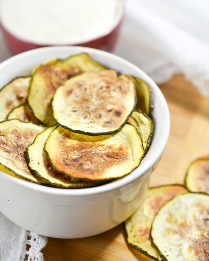 Keto Salt and Vinegar Zucchini Chips