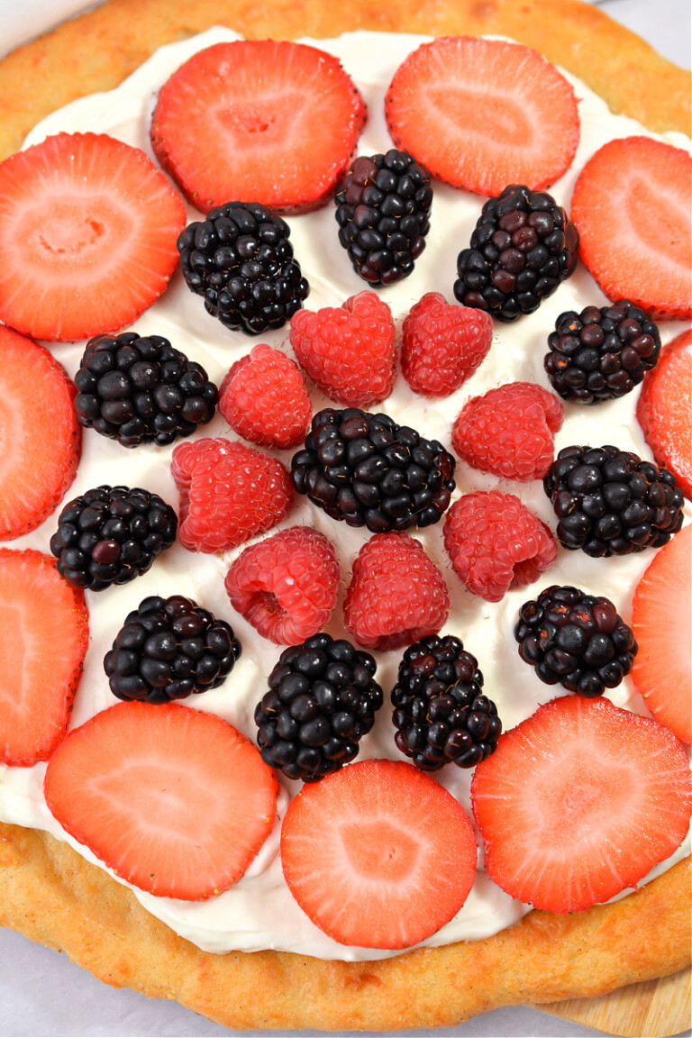 Easy Keto Fruit Pizza Low Carb KidFriendly Dessert