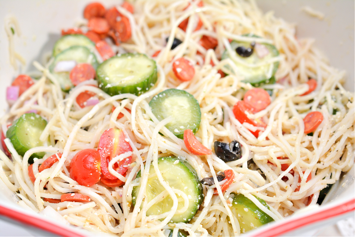 Keto Spaghetti Salad