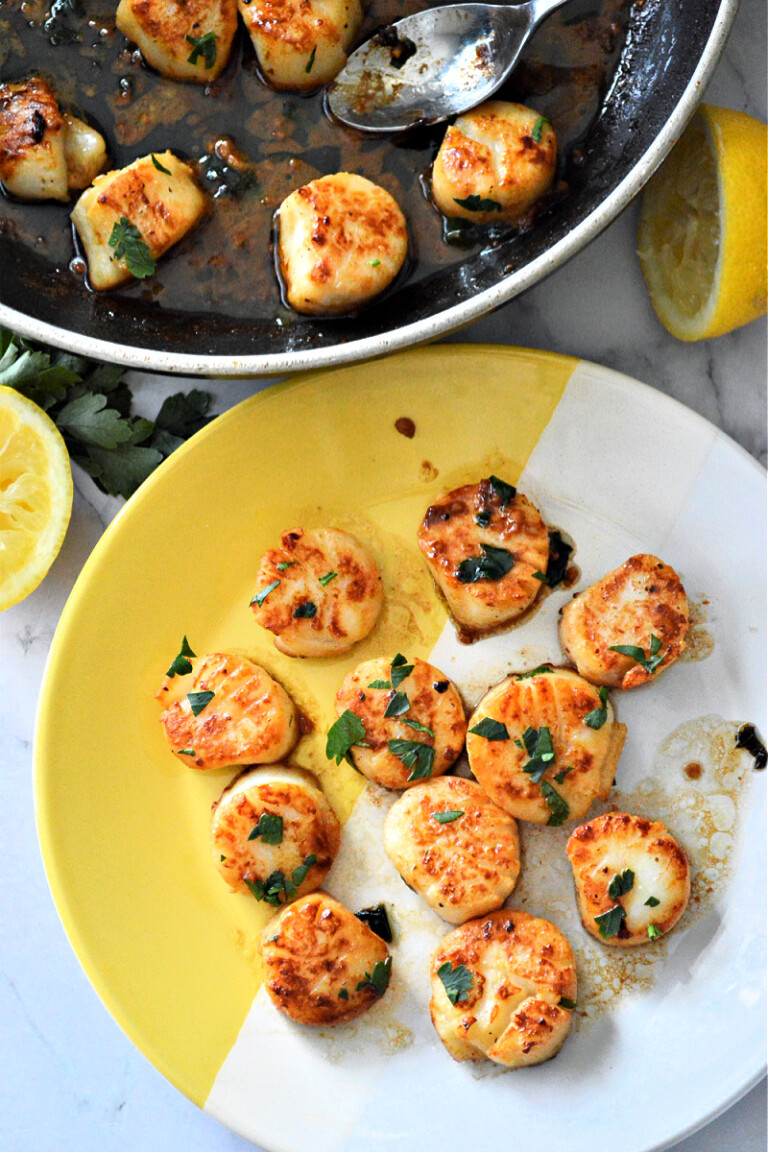 Keto Lemon Butter Scallops Seafood Dinner Stylish Cravings