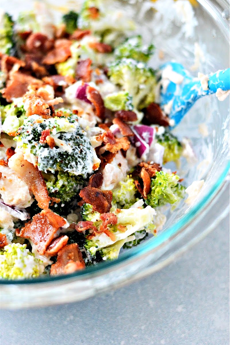 Low Carb Chicken Broccoli Salad