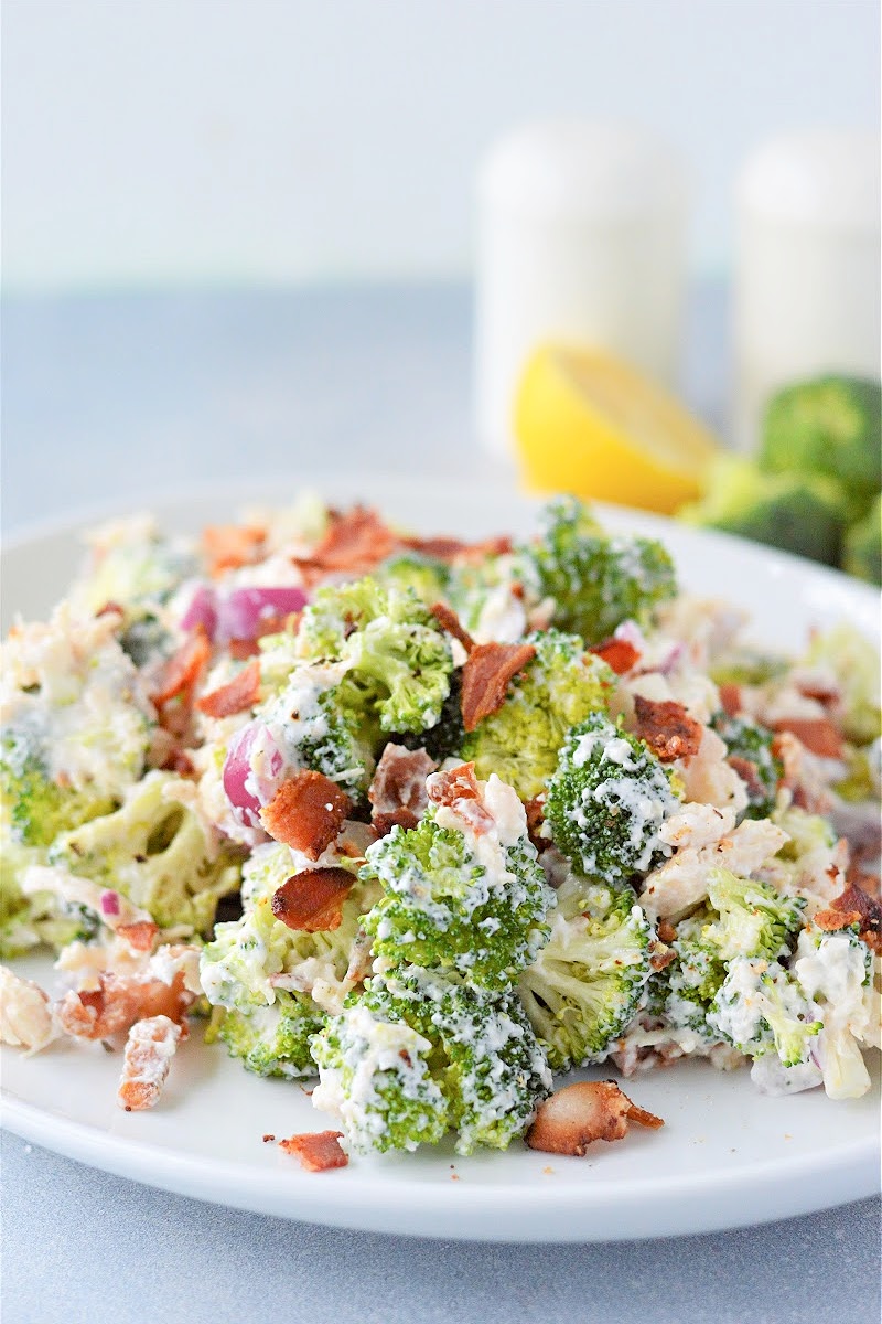 Low Carb Chicken Broccoli Salad