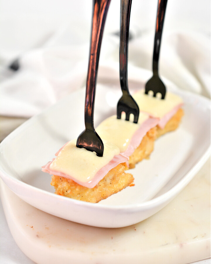 Keto Chicken Cordon Bleu Bites